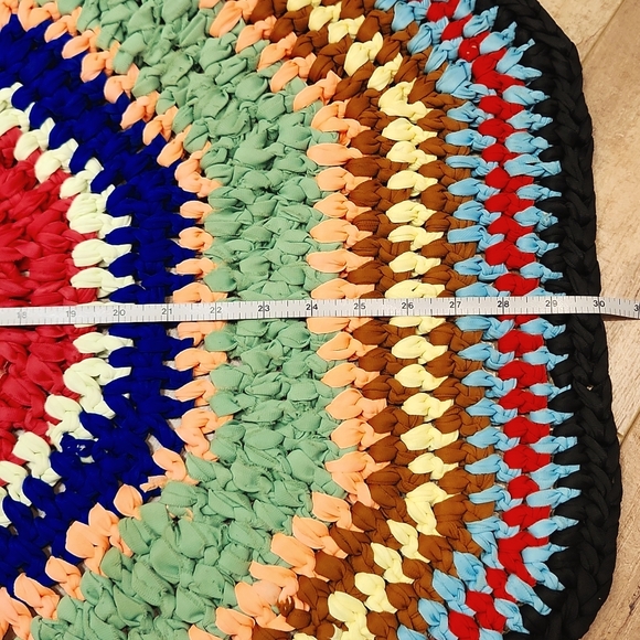 Cottagecore Handmade octogone Rug - Picture 3 of 3